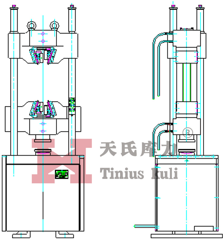 主機示意圖（正向 側向）